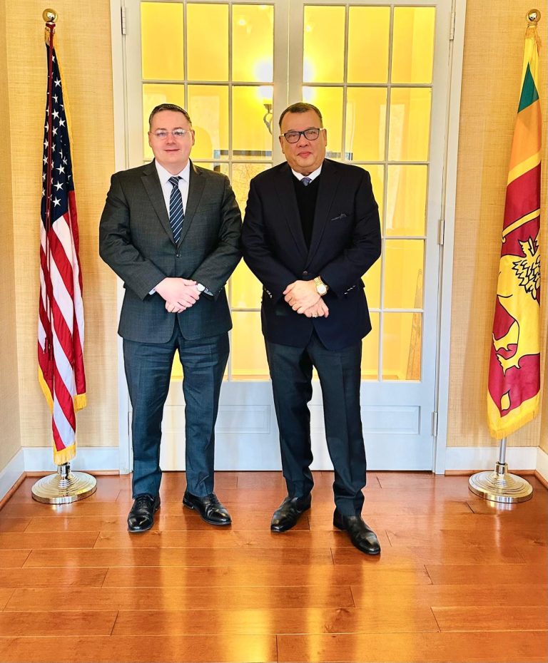 Courtesy Call on Ambassador Mahinda Samarasinghe by Dr. Andrew Byers of U.S. Deputy Assistant Secretary of the Department of War