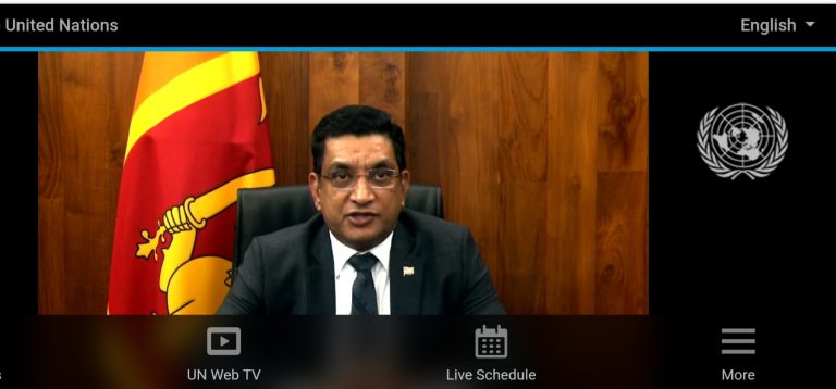 Foreign Minister Ali Sabry addresses the High-level Segment of the 55th Session of the UN Human Rights Council