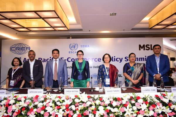 Ambassador and Permanent Representative C.A. Chaminda I Colonne delivers a Special address at the “1st Asia Pacific E-Commerce Policy Summit” in New Delhi