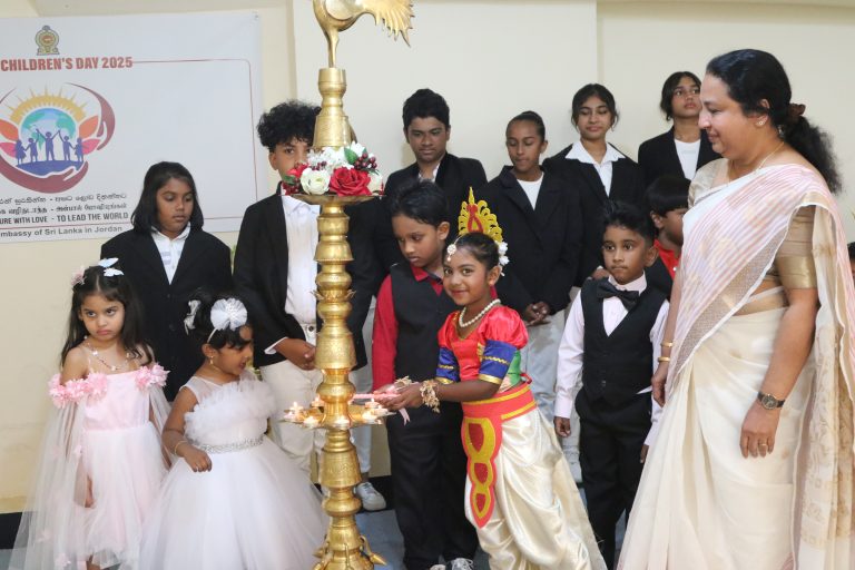 Embassy of Sri Lanka Celebrates World Children’s Day with Sri Lankan Children in Jordan
