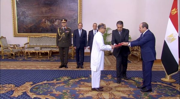 Ambassador of Sri Lanka to Egypt presents Credentials