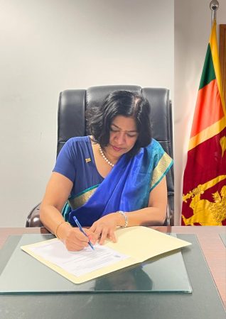 High Commissioner-designate of Sri Lanka to Canberra, Australia Yasoja Gunasekera assumes duties