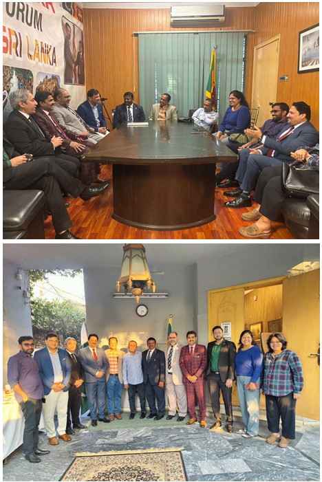 Sri Lankan delegation led by Speaker of Parliament visits the office of the Honorary Consul of Sri Lanka in Lahore