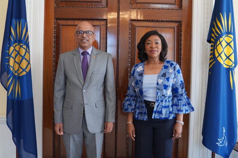 High Commissioner Nimal Senadheera meets the Commonwealth Secretary-General