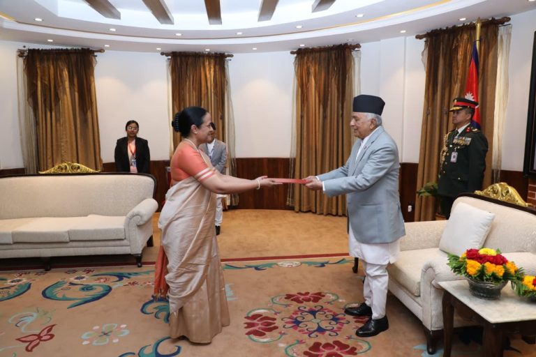 Sri Lanka’s Ambassador to Nepal Ruwanthi Delpitiya presents Credentials to President Ramchandra Paudel