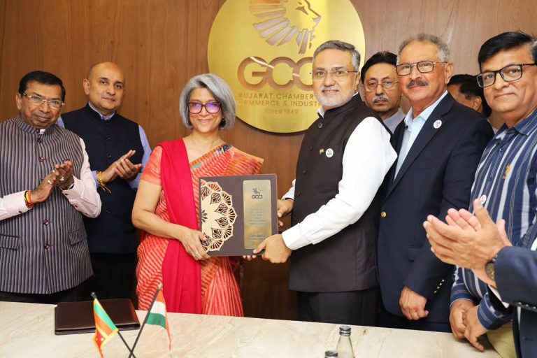 The Ceylon Chamber of Commerce and Gujarat Chamber of Commerce & Industry Sign MoU