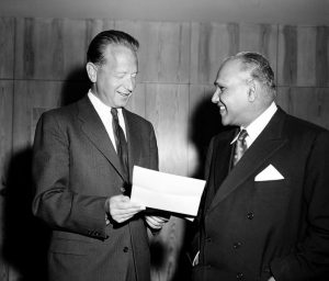 Ceylon’s Representative to the UN presents credentials