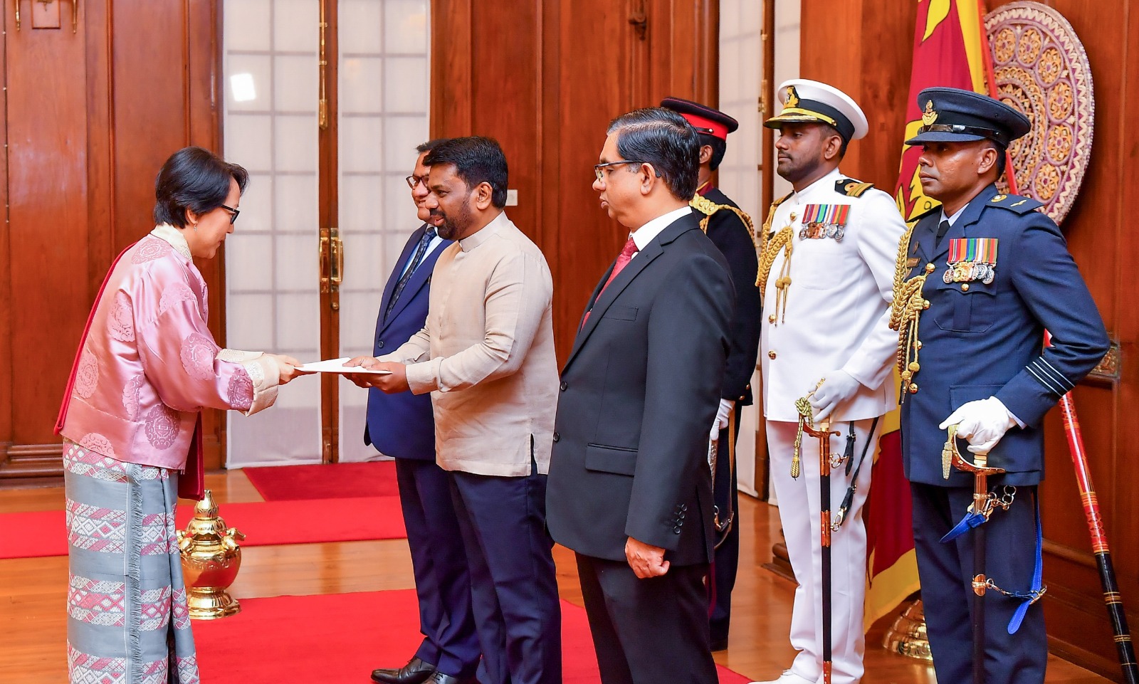  The Ambassador of the Kingdom of Bhutan presents Credentials to Sri Lanka 