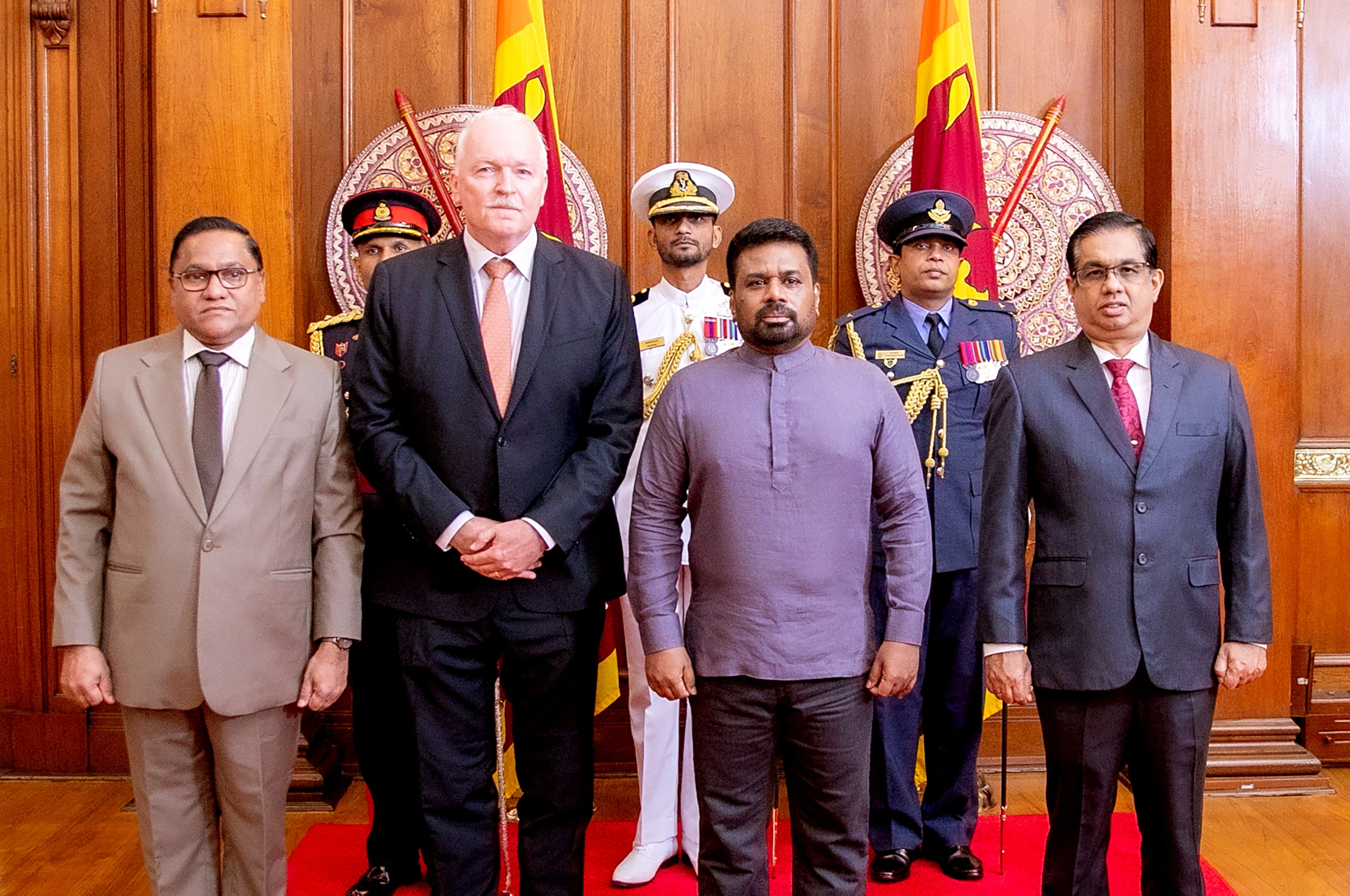 The Ambassador of the Kingdom of the Netherlands presents Credentials to Sri Lanka 