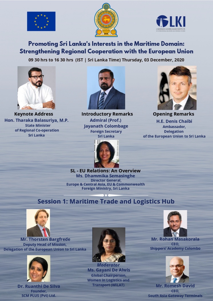 State Minister of Regional Co-operation Tharaka Balasuriya delivers the keynote address